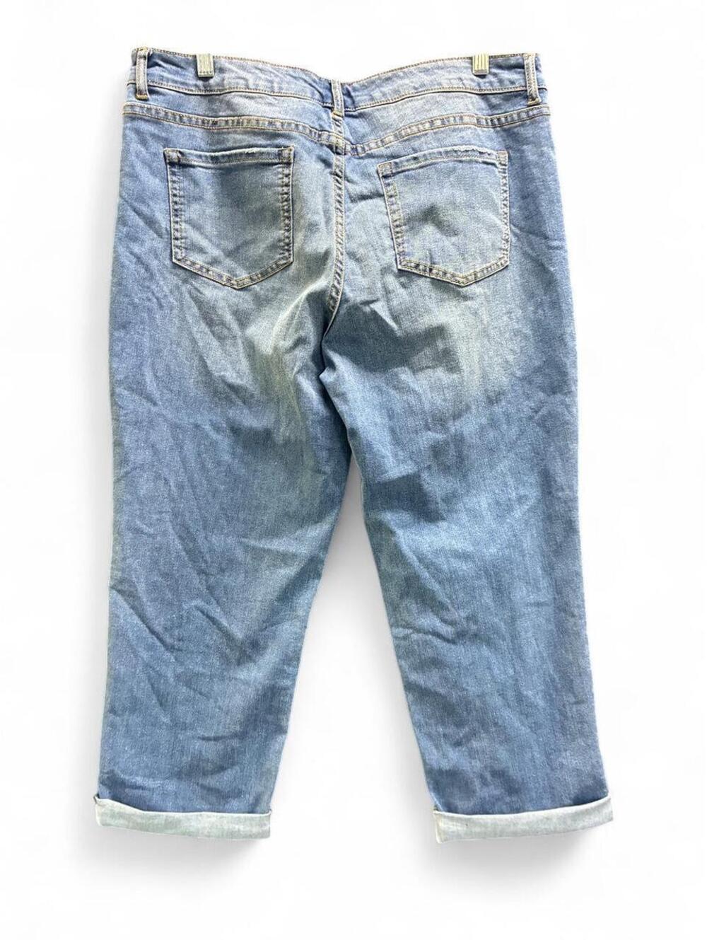 LOGO by Lori Goldstein Women's Blue Jeans - Picture 4 of 4